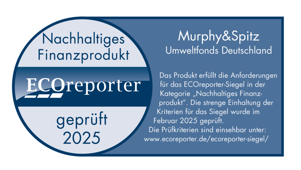 ECOreporter-Siegel für den Murphy&Spitz Umweltfonds Deutschland 2025