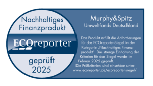 ECOreporter-Siegel für den Murphy&Spitz Umweltfonds Deutschland 2025